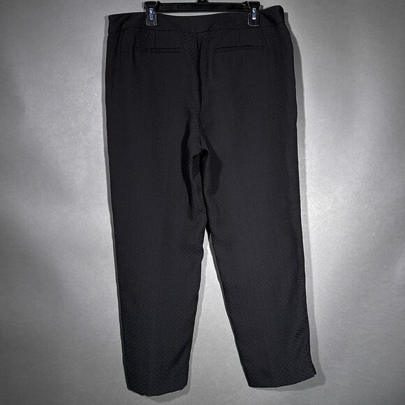 Liz Claiborne‎ Black Capris Pants Texture Size 14 - Picture 14 of 16